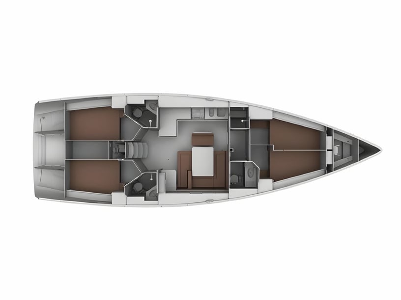 San Vincenzo Zeilboot Cabine 4  8  slaapplaatsen 8  gasten 14.27 m Lijstnummer: #17259 2