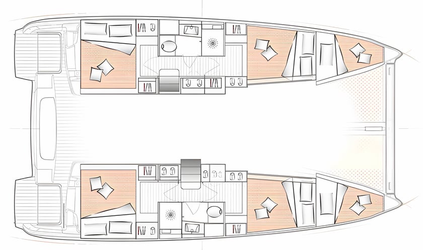 Rhodes Katamaran 6 kabin Konaklama 10 kişi Seyir 12 kişi 11.42 m İlan No: #17354 2