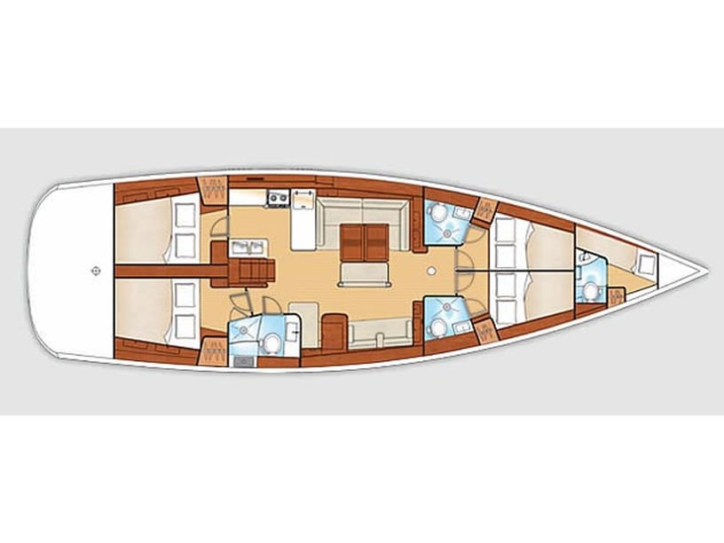 Palairos Zeilboot Cabine 5  12  slaapplaatsen 12  gasten 16.7 m Lijstnummer: #17364 3