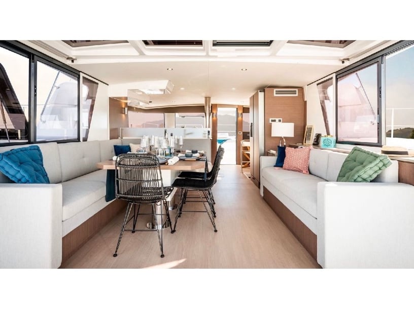 Olbia Catamaran 5 cabin 10 berths 11 guests 14.28 m Listing Number: #17402 2