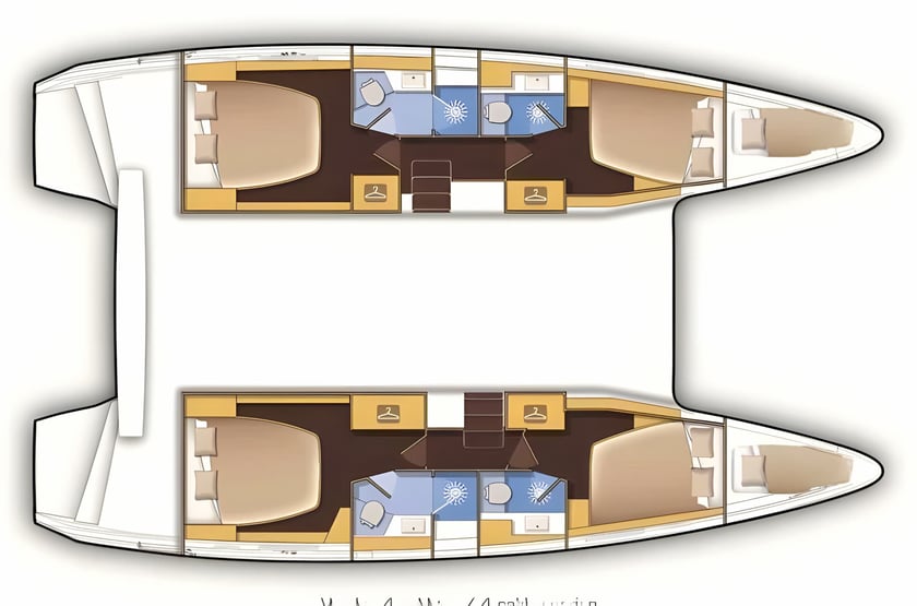 Lefkada Catamaran 6 cabin 10 berths 10 guests 12.8 m Listing Number: #17434 2