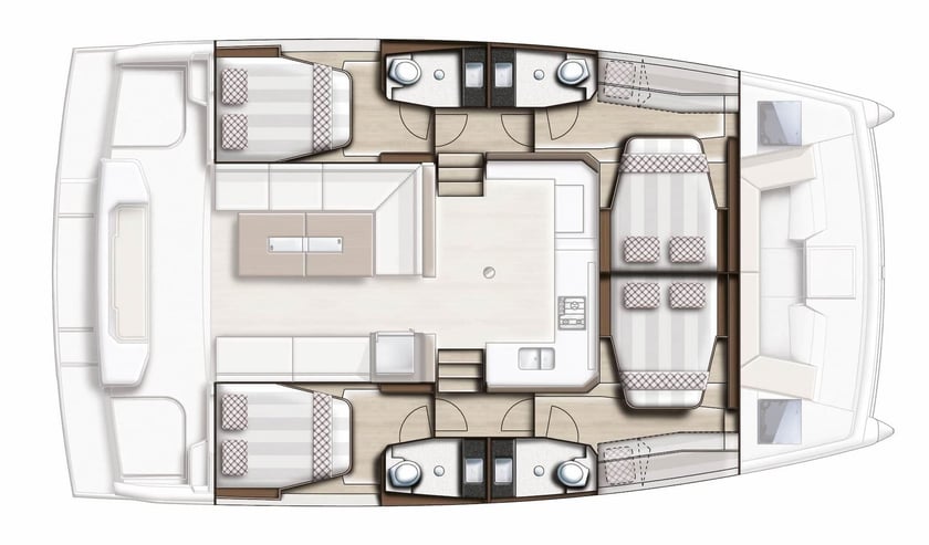 Atenas Catamarán Cabina 4  10  literas 10  invitados 12.31 m Número de anuncio: #17519 2