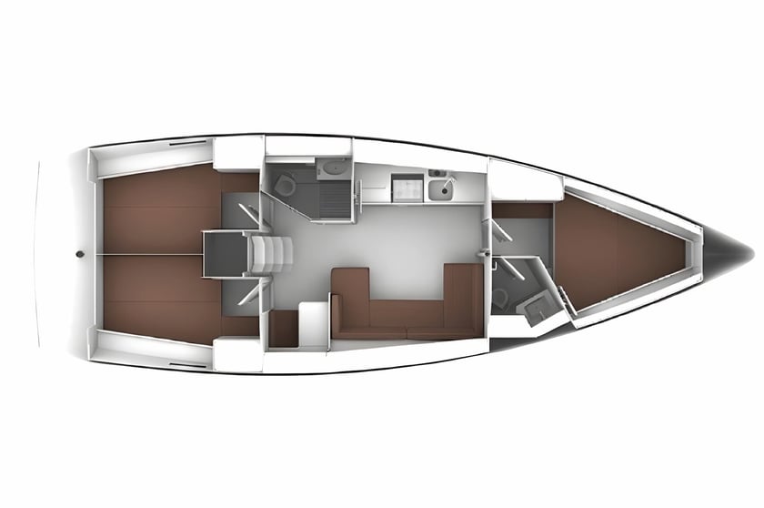 Zadar Segelboot 3 Kabine 7 Liegeplätze 7 Gäste 12.35 m Nummer des Inserats: #17525 2