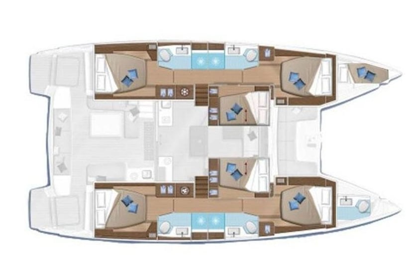Marmaris Catamaran Cabine 6  Couchettes 12  Invités 12  14.75 m Numéro de l'annonce: #17553 4
