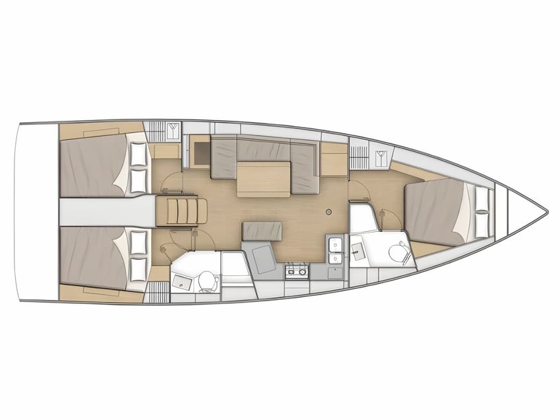 Zadar Velero Cabina 3  8  literas 8  invitados 12.87 m Número de anuncio: #17625 2