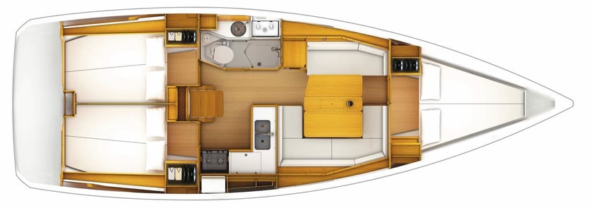 Šibenik Sailboat 3 cabin 8 berths 8 guests 11.75 m Listing Number: #17638 2