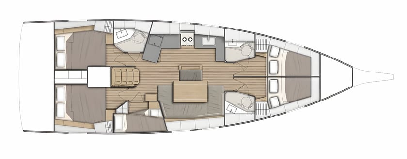 Spalato Barca a vela cabina 5  cuccette 12  12  ospiti 14.6 m Numero dell'inserzione: #17678 2