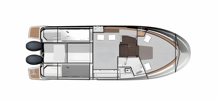 Pula Motorboot Cabine 1  4  slaapplaatsen 4  gasten 8.9 m Lijstnummer: #17765 2