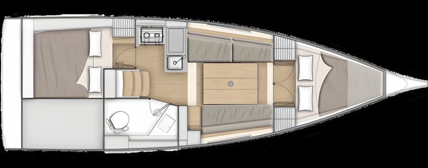 Carloforte Zeilboot Cabine 2  4  slaapplaatsen 4  gasten 9.53 m Lijstnummer: #17769 2