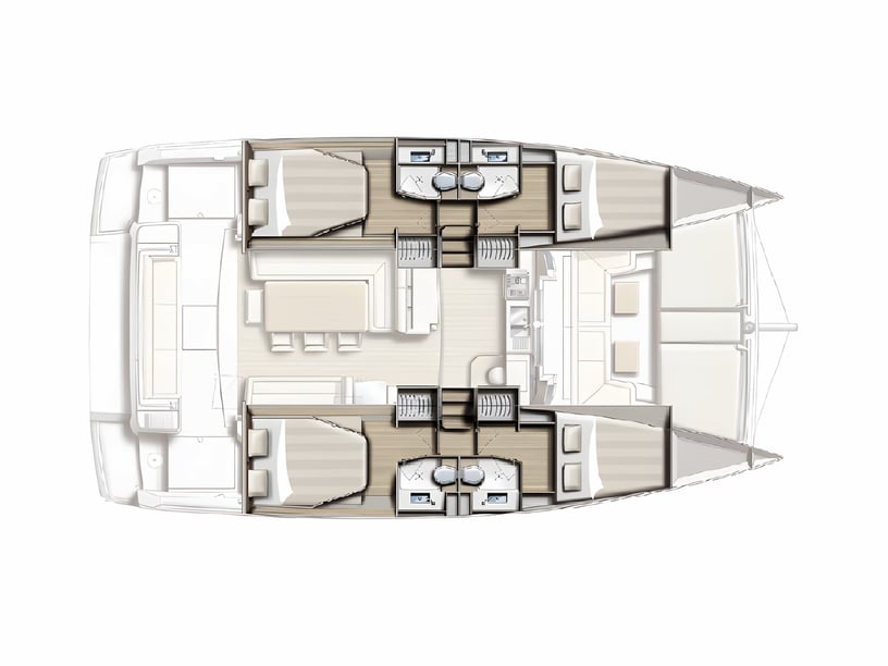 Primošten Catamarán Cabina 4  10  literas 10  invitados 12.1 m Número de anuncio: #17798 2