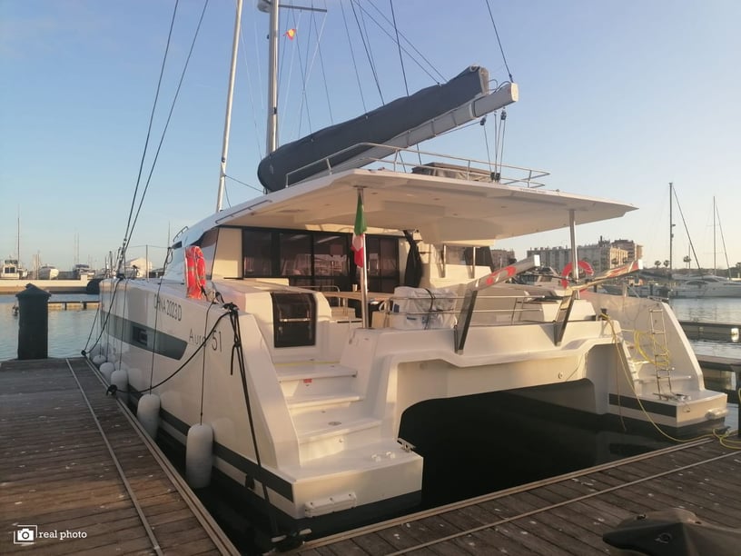 Cannigione Catamaran 4 cabin 10 berths 10 guests 15.54 m Listing Number: #17840