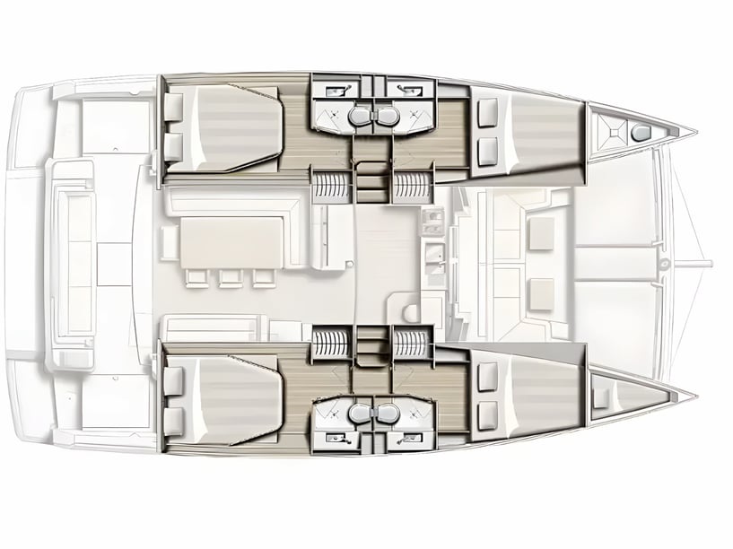 Castellammare di Stabia Catamaran Cabine 5  Couchettes 11  Invités 11  13.1 m Numéro de l'annonce: #17889 2