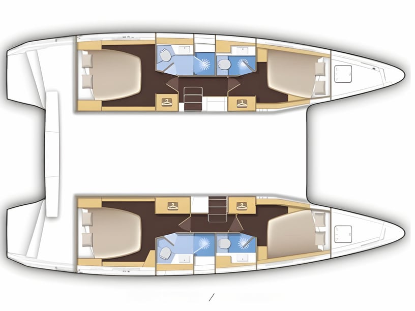 Sant Antoni de Portmany Catamaran Cabine 5  10  slaapplaatsen 10  gasten 12.9 m Lijstnummer: #17894 2