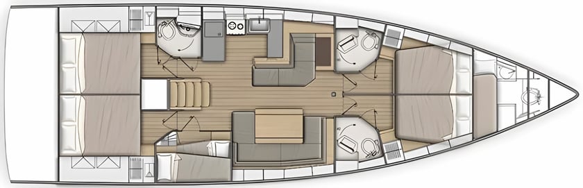 Skradin Barca a vela cabina 6  cuccette 11  11  ospiti 15.94 m Numero dell'inserzione: #17898 2