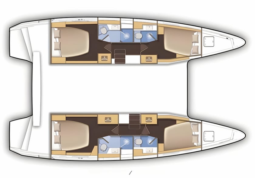 Šibenik Catamaran 4 cabin 8 berths 8 guests 12.94 m Listing Number: #17941 2