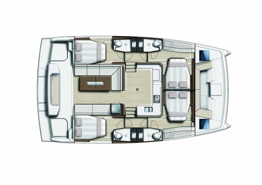 Volos Catamarano cabina 4  cuccette 12  12  ospiti 12.31 m Numero dell'inserzione: #17988 2