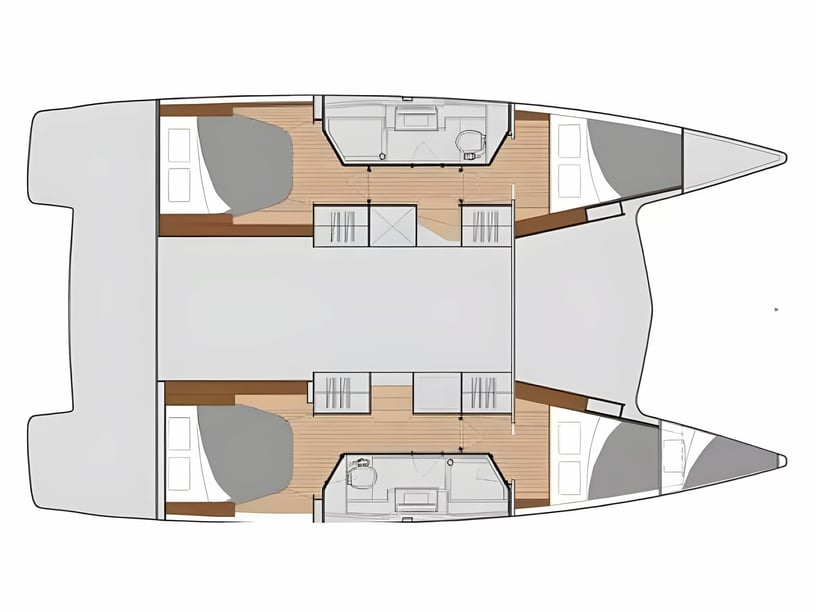 Sant Antoni de Portmany Catamarano cabina 4  cuccette 8  8  ospiti 11.73 m Numero dell'inserzione: #18044 2