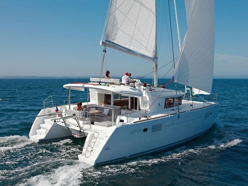 Grimaud Catamaran 3 cabin 8 berths 8 guests 14 m Listing Number: #18096