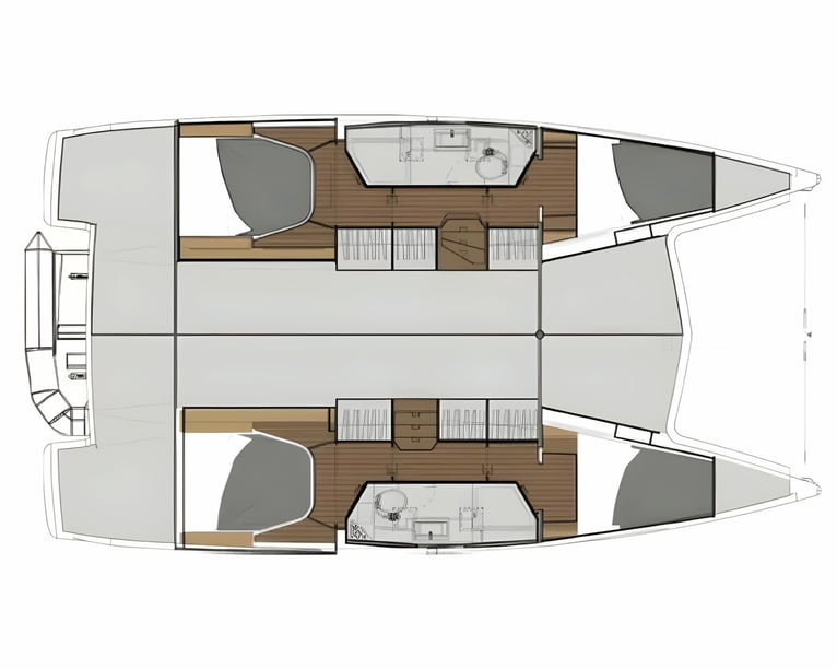 Cogolin Catamaran 4 cabin 8 berths 8 guests 11.73 m Listing Number: #18107 2