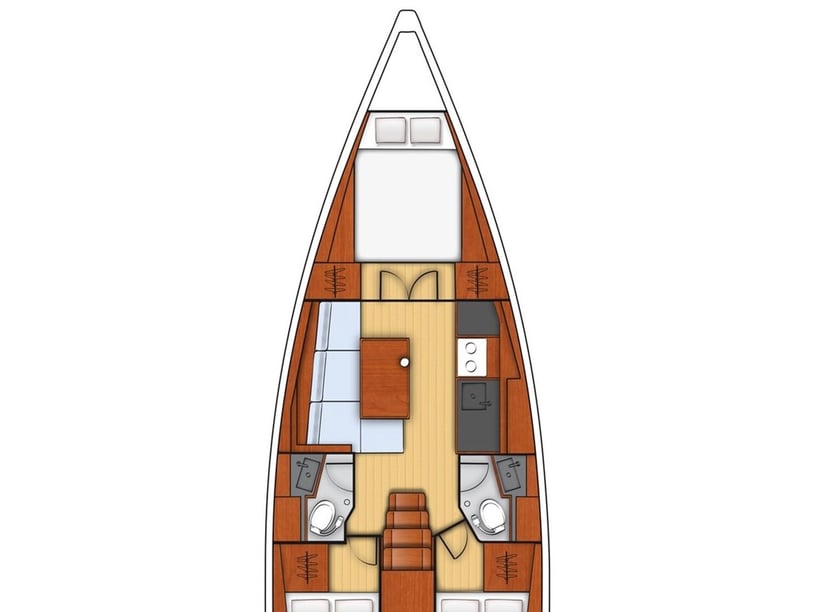 Boca di Magra Velero Cabina 3  6  literas 8  invitados 11.13 m Número de anuncio: #18198 4