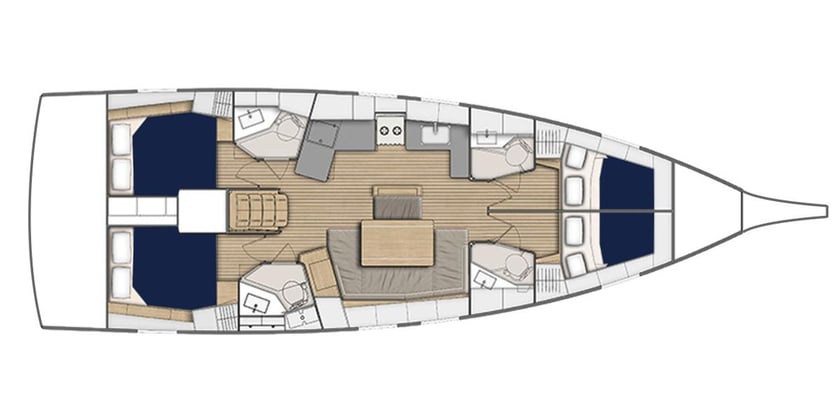 Procida Velero Cabina 4  10  literas 10  invitados 14.6 m Número de anuncio: #18303 4