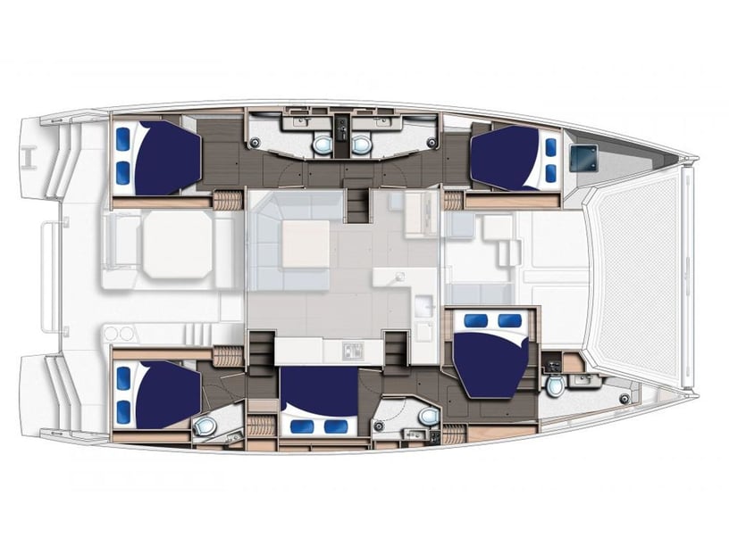 Raiatea Catamarano cabina 5  cuccette 12  12  ospiti 15.4 m Numero dell'inserzione: #18315 4