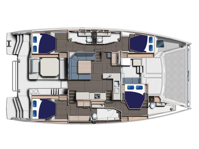 Marigot, Sint Maarten Catamaran Cabine 5  10  slaapplaatsen 12  gasten 15.4 m Lijstnummer: #18350 4