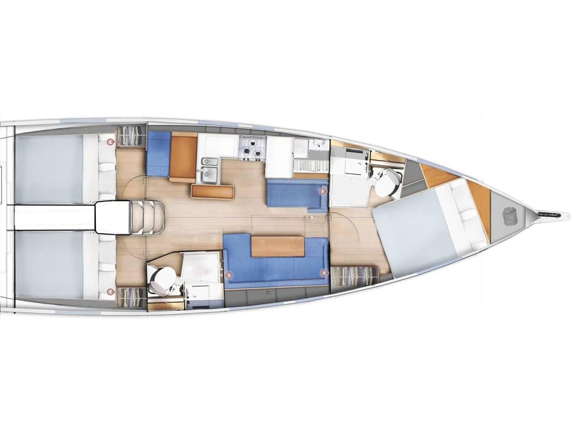 Dubrovnik Zeilboot Cabine 3  8  slaapplaatsen 8  gasten 12.35 m Lijstnummer: #18441 5