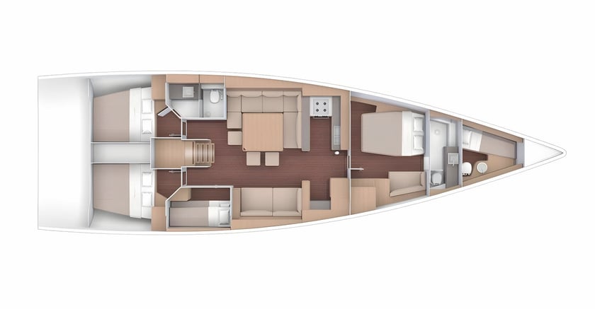 Pirovac Barca a vela cabina 5  cuccette 11  11  ospiti 17.15 m Numero dell'inserzione: #18604 2