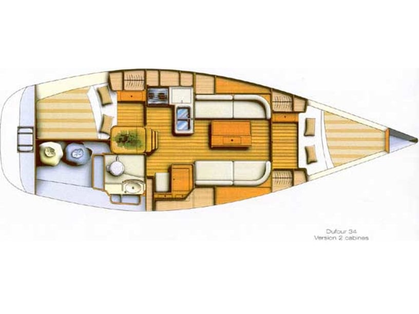 Nieuwpoort Segelboot 2 Kabine 4 Liegeplätze 4 Gäste 10.36 m Nummer des Inserats: #18673 3