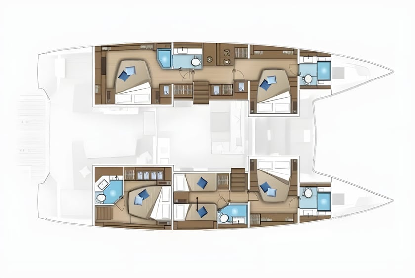 Lavrion Catamarano cabina 4  cuccette 8  8  ospiti 16.56 m Numero dell'inserzione: #18680 2