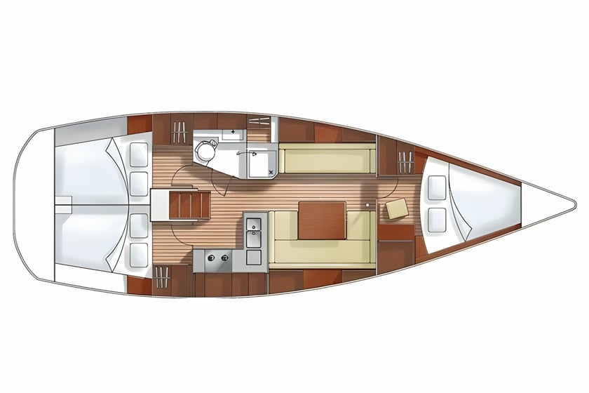 Piombino Barca a vela cabina 3  cuccette 8  8  ospiti 11.35 m Numero dell'inserzione: #18858 2