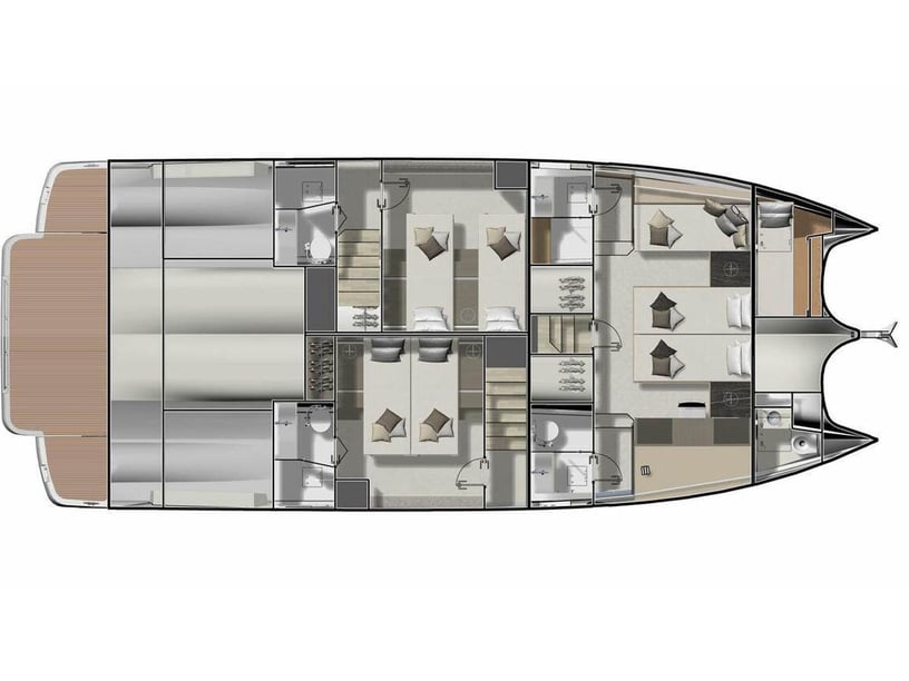 Rogoznica Catamarano cabina 4  cuccette 8  8  ospiti 14.79 m Numero dell'inserzione: #19192 4