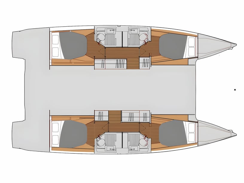 Skradin Catamaran 4 cabin 10 berths 10 guests 12.58 m Listing Number: #19221 2