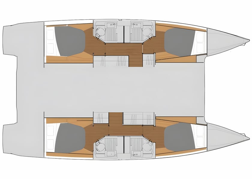 Skradin Catamarano cabina 4  cuccette 10  10  ospiti 12.58 m Numero dell'inserzione: #19222 2