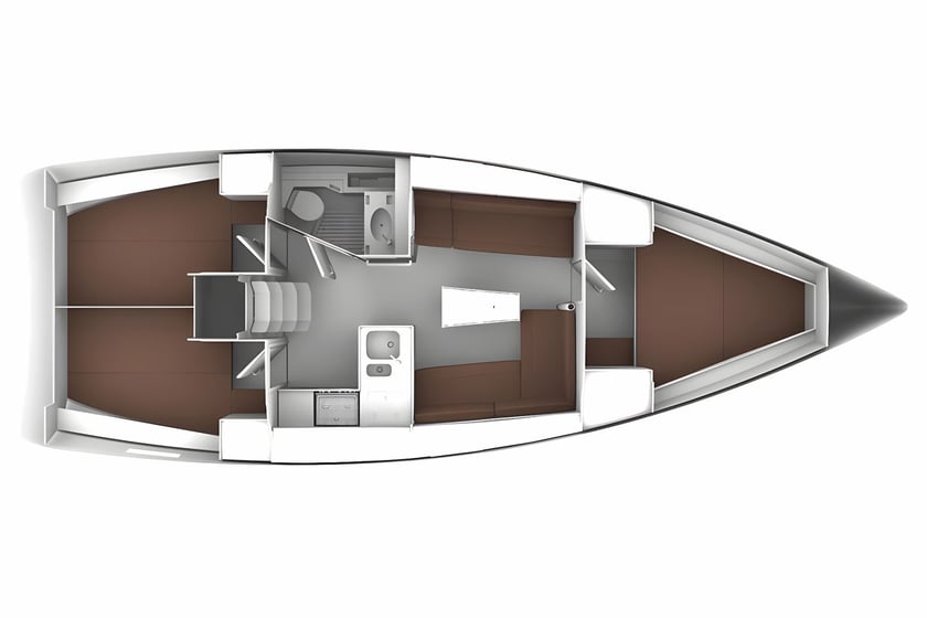 Lemmer Zeilboot Cabine 3  7  slaapplaatsen 7  gasten 11.3 m Lijstnummer: #19259 2