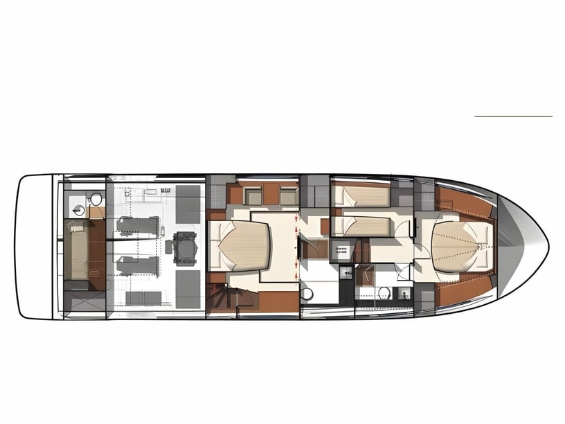 Podstrana Yacht a motore cabina 4  cuccette 7  7  ospiti 17.92 m Numero dell'inserzione: #19325 2