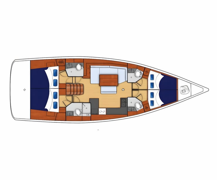 Road Town Segelboot 4 Kabine 8 Liegeplätze 8 Gäste 14.57 m Nummer des Inserats: #19395 2