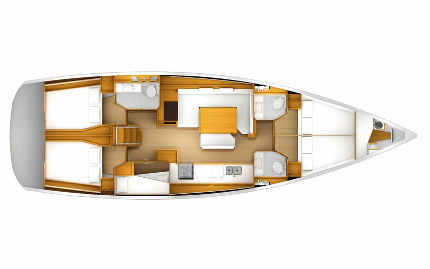 Leuca Segelboot 6 Kabine 11 Liegeplätze 11 Gäste 15.75 m Nummer des Inserats: #19398 2