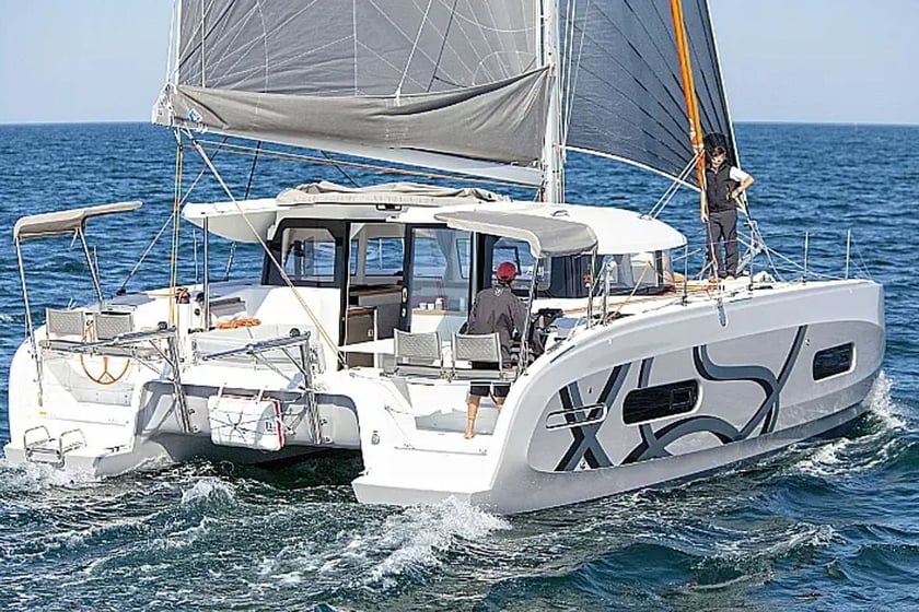 Denia Catamaran 4 cabin 8 berths 8 guests 11.33 m Listing Number: #19418