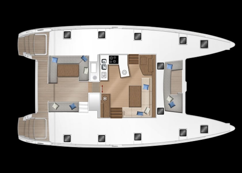 Zanzíbar Catamarán Cabina 6  10  literas 10  invitados 13.96 m Número de anuncio: #19455 3