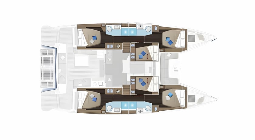 Lavrion Catamaran Cabine 7  12  slaapplaatsen 12  gasten 15.35 m Lijstnummer: #19527 2