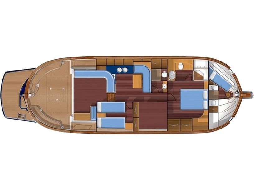 Palma de Mallorca Yate a motor Cabina 3  6  literas 6  invitados 18 m Número de anuncio: #19588 5