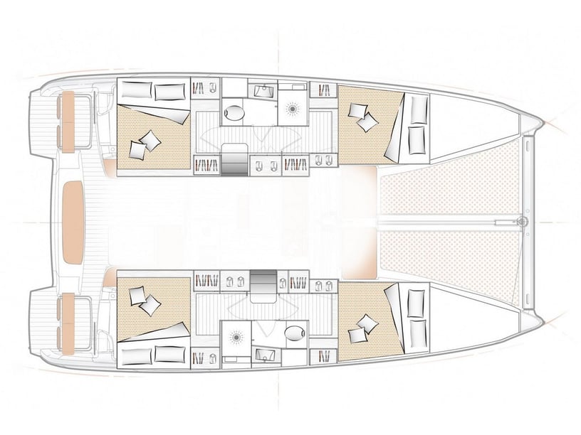 Zadar Catamaran Cabine 6  10  slaapplaatsen 10  gasten 11.33 m Lijstnummer: #19760 4