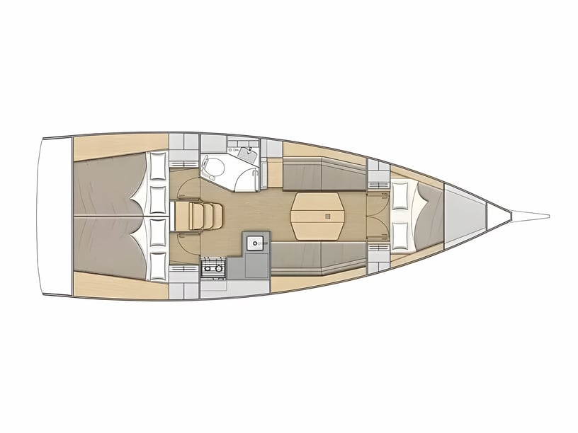 Medulin Zeilboot Cabine 3  8  slaapplaatsen 8  gasten 10.77 m Lijstnummer: #19788 2