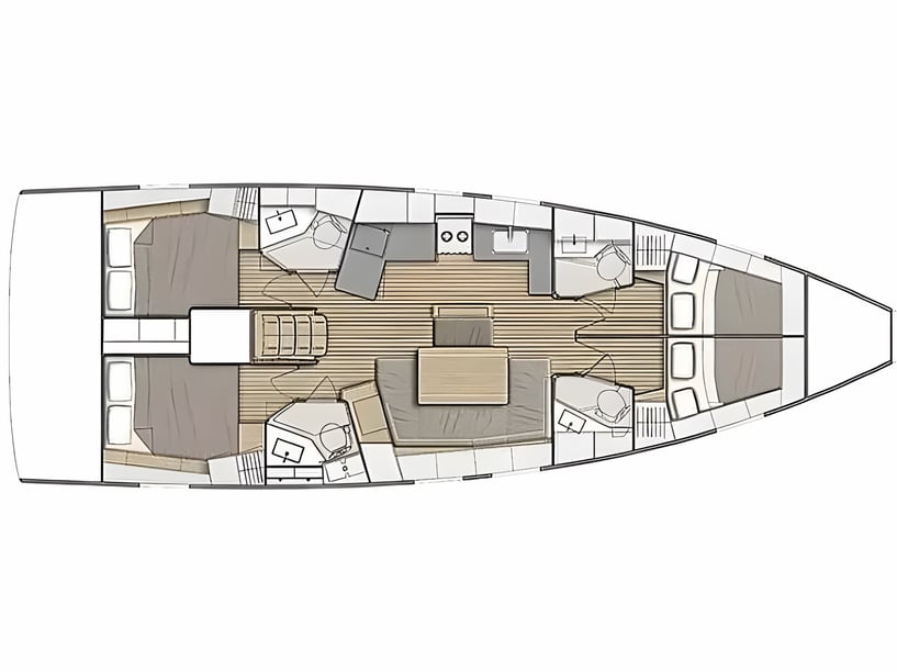 Dubrovnik Segelboot 4 Kabine 10 Liegeplätze 10 Gäste 14.6 m Nummer des Inserats: #19791 2