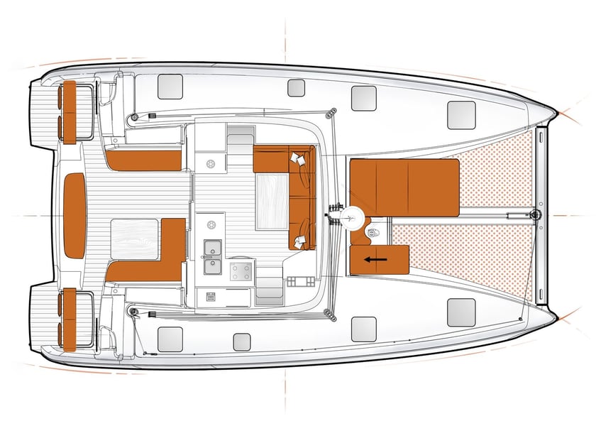 Zadar Catamaran Cabine 6  10  slaapplaatsen 10  gasten 11.33 m Lijstnummer: #19811 5