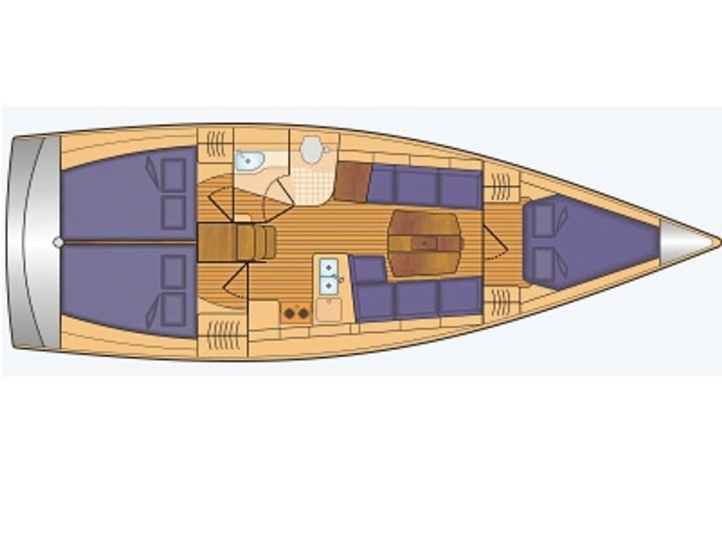 Stockholm - Saltsjöbaden Zeilboot Cabine 3  7  slaapplaatsen 7  gasten 11.64 m Lijstnummer: #19821 5