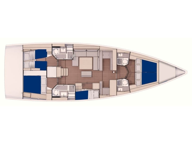 Marina Zeilboot Cabine 5  12  slaapplaatsen 12  gasten 16.35 m Lijstnummer: #19834 4