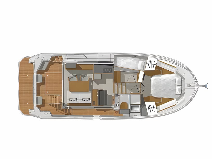 Pula Motorboot Cabine 2  6  slaapplaatsen 6  gasten 11.29 m Lijstnummer: #19865 2